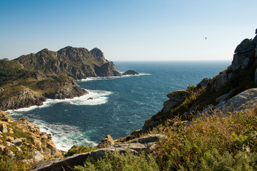 coast of galicia in north spain