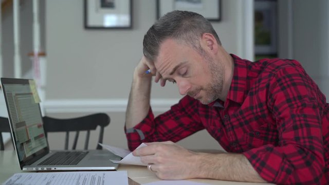 Depressed man gives up on his debt