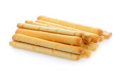 bread sticks isolated on white background