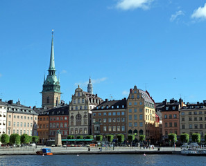 Obraz premium The Old City(Gamla Stan) in the center of Stockholm, Sweden