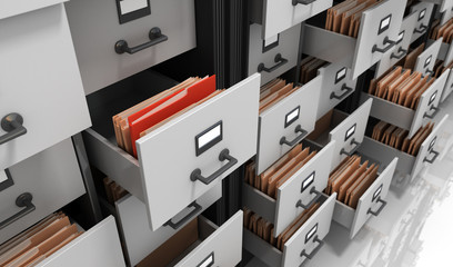 Files in the Storage - obrazy, fototapety, plakaty