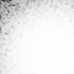 Grey polygonal mosaic abstract background create design