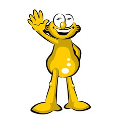 Funny Waving man - Storyboard