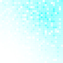 Light blue square grid mosaic background in abstract concept vector illustration