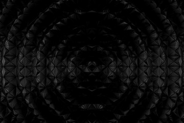 Black modern background geometry abstract background 3D Rendering. 