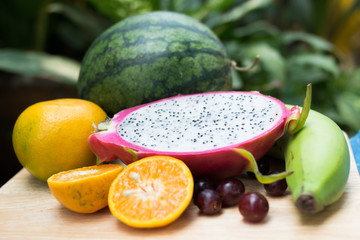 group of thai fruits