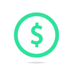 Dollar sign vector icon