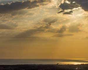 Fototapeta premium Sunset Over Haiti