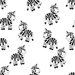 Hintergrund nahtlos mit Zebras