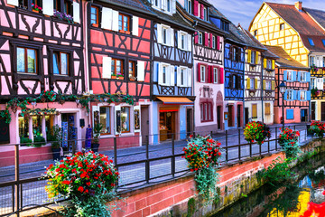 Most beautiful colorful towns - Colmar in Alsace, France