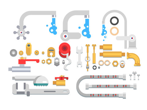 Set plumbing parts