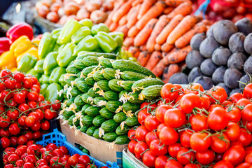 farmers market. vegetable Market. Fresh vegetables