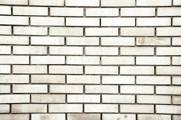 Obraz premium Old white brick wall background texture