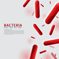 Abstract molecules, Bacteria, cell, virus design. Vector Medical scientific Atoms and biology cell.