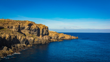 Fototapeta na wymiar Tenerife,Canary Islands,Spain. View on rocky cliffs and ocean