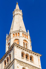 Fototapeta na wymiar Romanesque bell tower