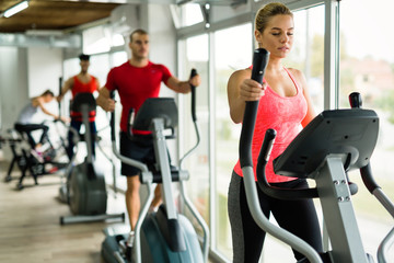 Fototapeta premium People training and working out