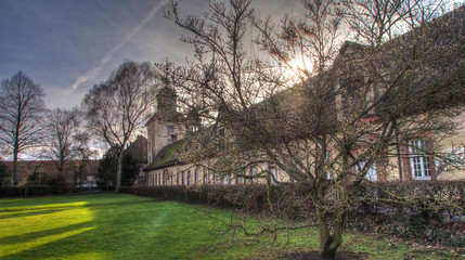 Obraz premium Im Garten von Schloss Corvey