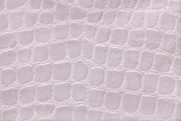 White background from a soft upholstery textile material, closeup.