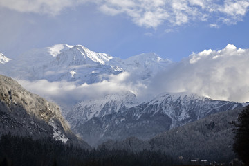 Mont Blanc, France - First view. Daunting and impressive.