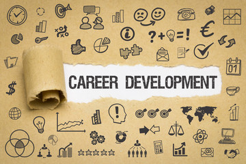Career Development / Papier mit Symbole