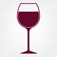 with wine glass