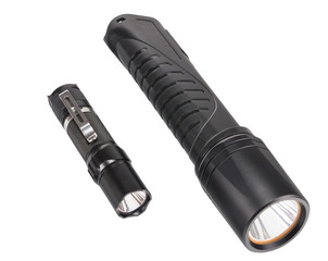 led flashlights on white