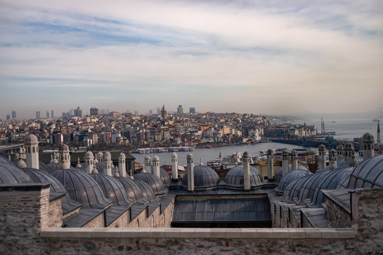 Istambul sunset panorama.