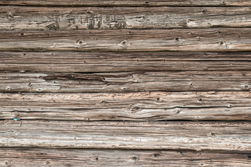 Baustamm, Holzwand alt und verwittert, rustikaler Holzhintergrund
