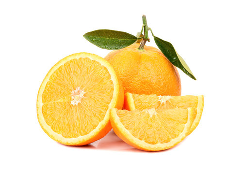 Orange fruit with slice