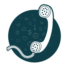 landline phone handset icon