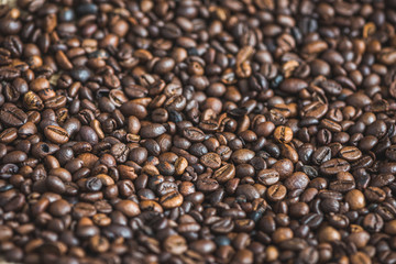 Roasted Coffee Beans Background