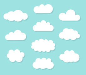 Clouds over blue sky