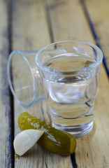 vodka and cucumber