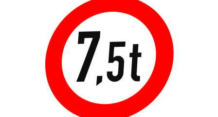 Maximalgewicht siebenkommafünf Tonnen