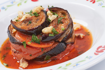 roasted aubergines
