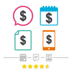 Dollar sign icon. USD currency symbol.