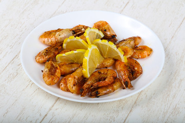 Roasted shrimps