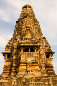 Famous ancient temple, Khajuraho Group of Monuments, India
