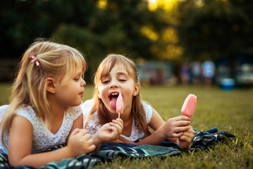 Life is better with sister and ice cream!