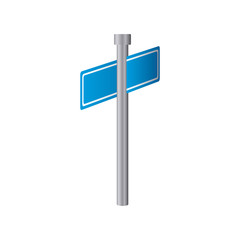 rectangle shape with metal pointer direction in rear view from left side vector illustration