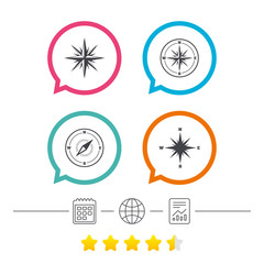 Windrose navigation icons. Compass symbols.