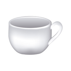 image color with cup of coffee close up vector illustration