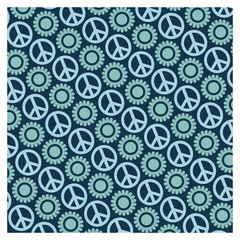 Patterns on a peace and love background