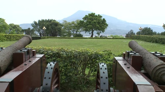 Cannons from Santo Domingo castle in Danshui