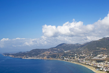 Turkey, Alanya, cityscape. Cleopatra's beach
