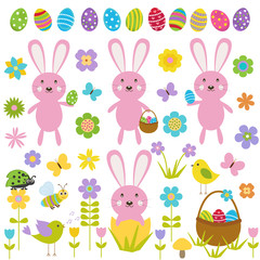 Vector set for Easter.