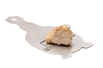White  truffle on a slicer