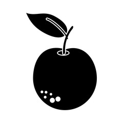 orange citrus fruit icon pictogram vector illustration eps 10