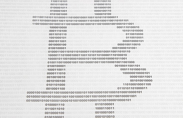 symbol of bitcoin is encrypted in binary code
